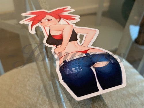 Pokemon Anime Flannery Asuna Custom Sticker Decal Vinyl bikini sun fun manga a.