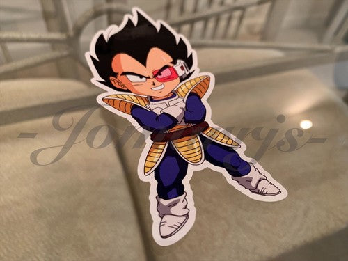 Dragon Ball Z Vegeta (f.) Chibi Sticker Vinyl Sign Comic DBZ super saiyans