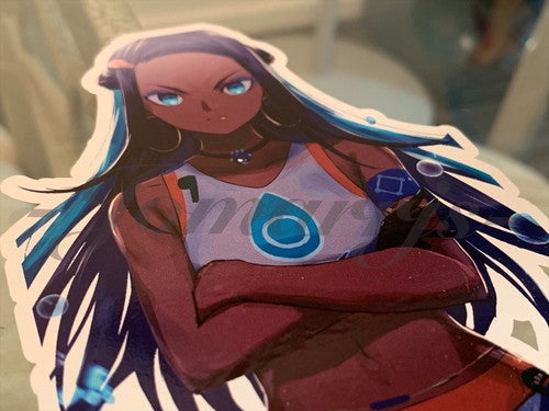 Pokemon - Anime - Nessa Rurina Custom Sticker Decal Vinyl a.