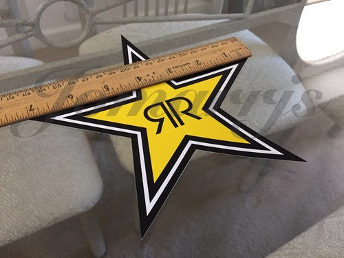 3 Authentic Rockstar Energy Drink Stickers Decal Logo BMX Motocross Racing