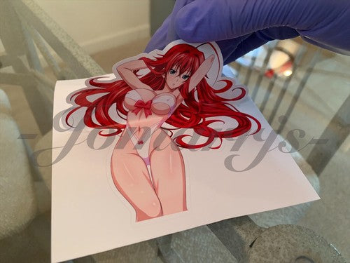High School DxD Anime Rias Gremory Bikini Sun Fun Sticker Decal lingerie