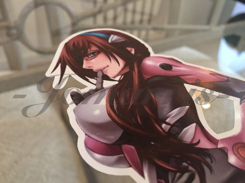 Neon Genesis Evangelion Mari Theory Sticker Decal