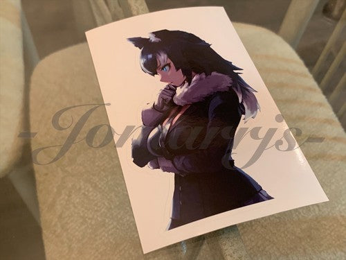 Kemono Friends - Anime - Gray Wolf Custom Sticker Decal Vinyl laptop a