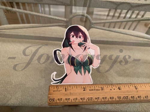 My Hero Academia Anime Froppy Tsuyu Asui b. Bikini Sun Fun Sticker Vinyl manga