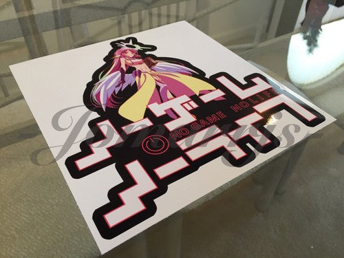 No Game No Life - Anime - Jibril Sticker Decals Vinyl Sign flügel sora lap top