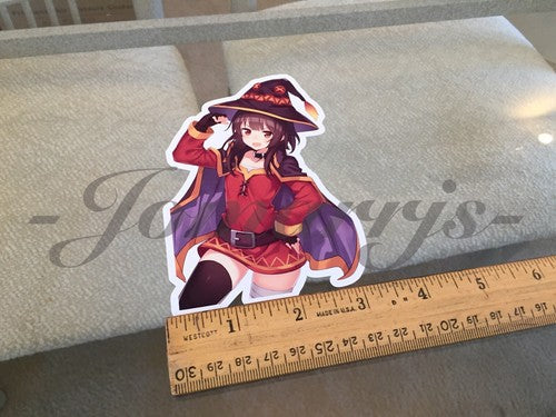 Kono Subarashii Anime - Megumin Sticker Decal Vinyl Comic konosuba laptop manga