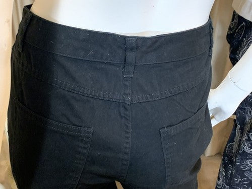 Basic Editions Classic Fit Straight Leg Black Jeans Women Size 6