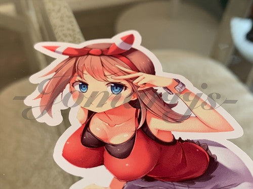 Pokemon - Anime May Haruka Custom Sticker Decal Vinyl manga bikini sun fun a.