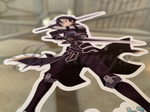 Sword Art Online - Anime - Kirito Sticker Vinyl Sign Decal Custom Manga SAO