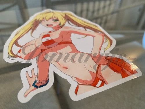 Fate - Anime - Nero Claudius Red Saber “Wink” Bikini Sun Fun Vinyl Sticker manga