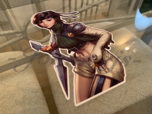 Final Fantasy - Gaming - Yuffie Kisaragi Sticker Decals Vinyl ff 7 anime vii A.