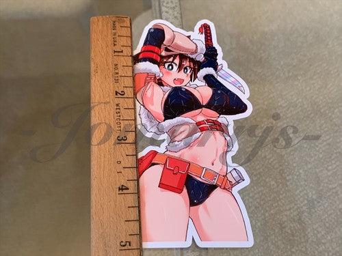 Amano Megumi - Anime - Amano Megumi Bikini Sun Fun Custom Sticker Decal Vinyl #2