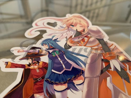 Kono Subarashii Anime - Megumin Aqua Darkness Sticker Decal Vinyl laptop binder