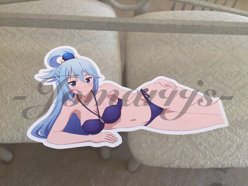 Kono Subarashii Anime - Aqua Bikini Sun Fun Sticker Decal Vinyl Comic manga