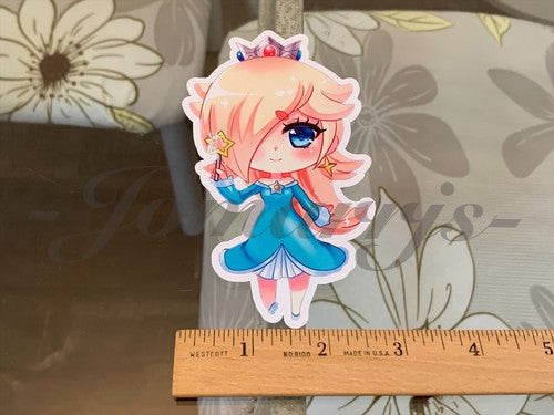 Super Mario - Anime - Rosalina Chibi Sticker Decal Vinyl #1 nintendo galaxy