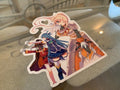 Kono Subarashii Anime - Megumin Aqua Darkness Sticker Decal Vinyl laptop binder