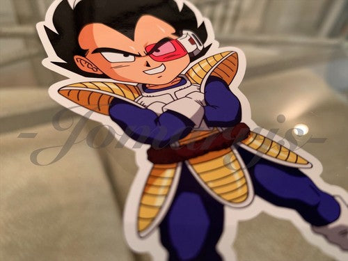 Dragon Ball Z Vegeta (f.) Chibi Sticker Vinyl Sign Comic DBZ super saiyans