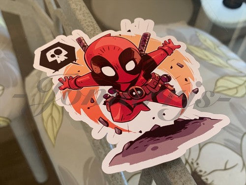 Deadpool - Anime - Deadpool Chibi Custom Sticker Decal Sign manga Marvel