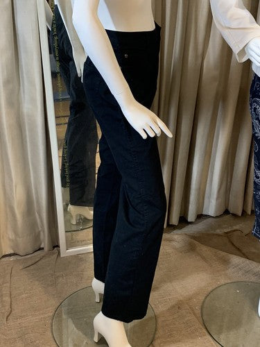 Basic Editions Classic Fit Straight Leg Black Jeans Women Size 6