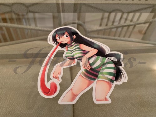 My Hero Academia Anime Froppy Tsuyu Asui c. Monokini Bikini Sun Fun Sticker