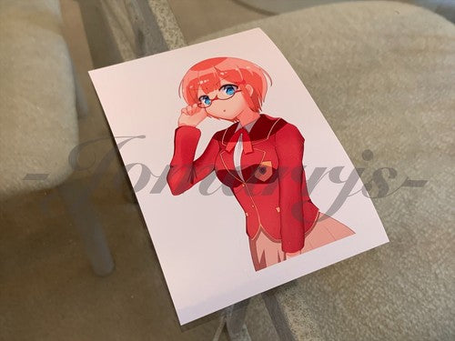 Bokuben (We Never Learn) - Anime - Rizu Ogata Custom Sticker Decal 1 manga