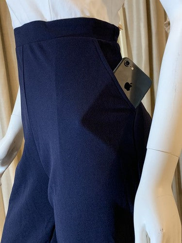 Soieblu White Navy Off Shoulder Sweetheart Neck Stretch Jumpsuit Romper Sz L NWT