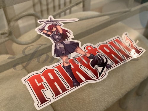 Fairy Tail - Anime - Erza Scarlet Sticker Vinyl Sign custom mage guild