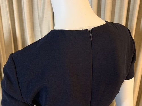 David Warren New York Women’s Navy Blue Dress & Jacket 2 Pc Set Sz 6 MSRP $158