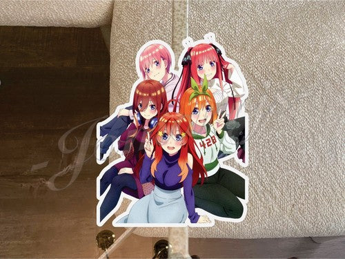 Nakano Quintuplets 5TOUBUN NO HANAYOME cute Colored Custom Sticker Vinyl Decal b