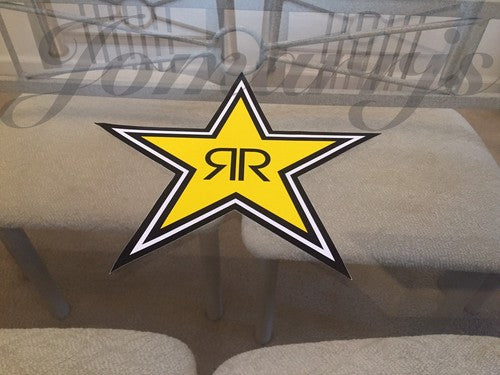 1~ Medium 10" Authentic Rockstar Energy Drink Sticker Decal Sign Logo BMX Race