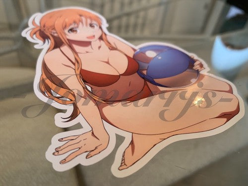Sword Art Online - Anime- Asuna Yuuki b. Bikini Sun Fun Sticker Vinyl Decal SAO