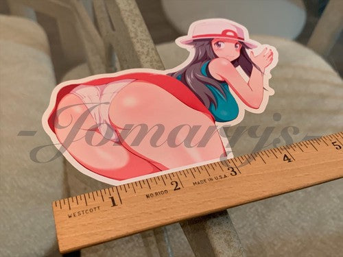 Pokemon - Anime Leaf Green Sun Fun Sticker Decal Vinyl manga bikini lingerie #1