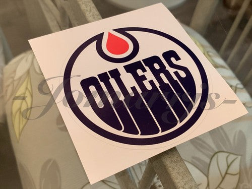 Edmonton Oilers Hockey Team Logo NHL Sticker Decal Vinyl #EdmontonOilers