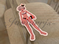 Pokemon - Anime - Bea Bikini Beach Volleyball Sun Fun Custom Sticker Decal 4