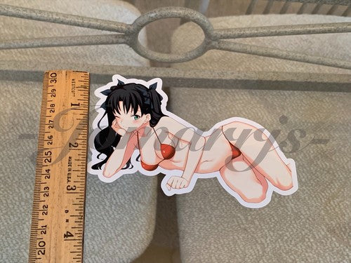 Fate - Anime - Rin Tohsake Bikini Sun Fun Vinyl Sticker manga laptop
