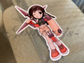Final Fantasy - Anime - Yuffie Chibi Custom Sticker Decals #2 ff7 vii