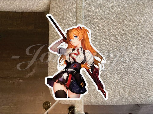 Neon Genesis Evangelion Asuka Langley Custom Sticker Decal c. Manga Anime