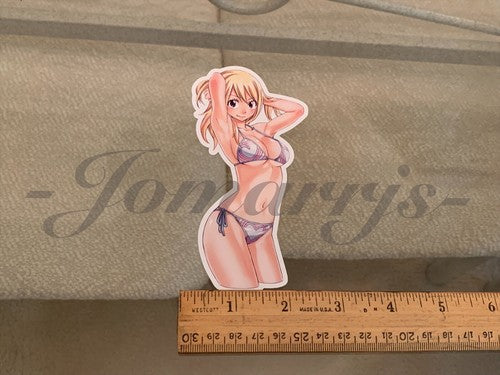 Fairy Tail - Anime - Lucy Heartfilia c. Bikini Sun Fun Sticker Vinyl Decal Sign