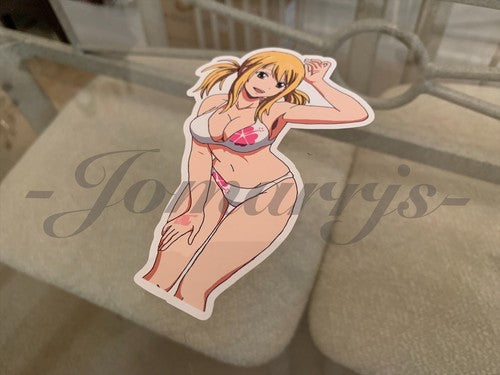 Fairy Tail - Anime - Lucy Heartfilia e. Bikini Sun Fun Sticker Vinyl Decal Sign