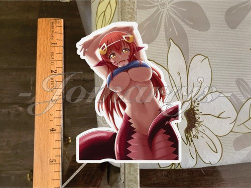Monster Mesume Anime Miia Lamia “Scales” Bikini Sun Fun Sticker art ecchi a.