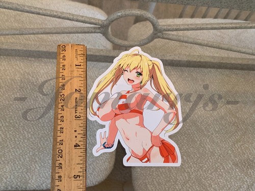 Fate - Anime - Nero Claudius Red Saber “Wink” Bikini Sun Fun Vinyl Sticker manga