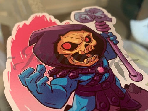 He-Man - Anime - Skeletor Keldor Chibi Custom Sticker Decal Sign dc comic