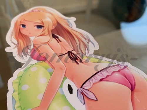 Pokemon - Anime - Serena Bikini Sun Fun Custom Sticker Decal Vinyl manga b.