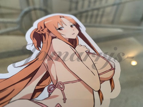 Sword Art Online - Anime- Asuna Yuuki d. Bikini Sun Fun Sticker Vinyl Decal SAO