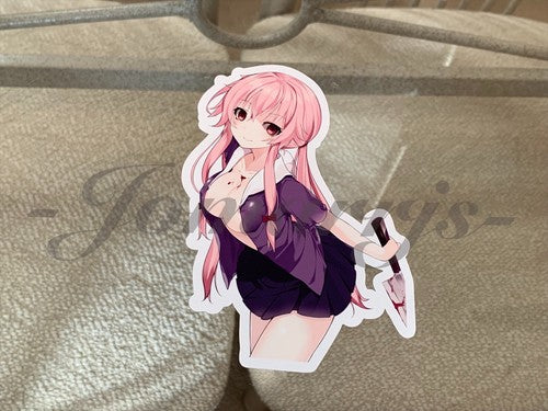 Future Diary - Anime - Yuno Gasai Sticker Decal Vinyl binder laptop sexy manga