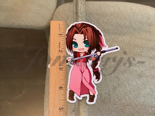 Final Fantasy - Anime - Aerith Gainsborou Chibi Custom Sticker Decals #3 ff7