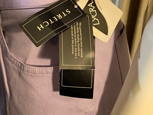 Jones New York Womens Sz 6 Purple Curvy Capri Cropped Slim Jeans Lycra Stretch