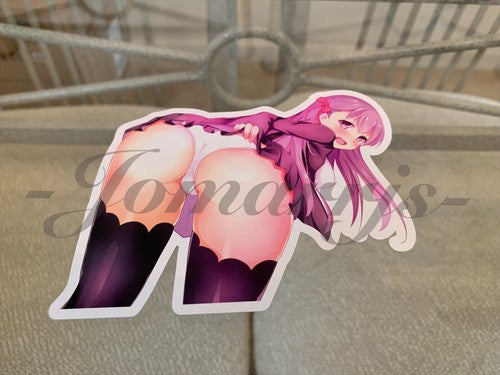 Fate - Anime - Sakura Matou “Peek” Vinyl Sticker lingerie manga laptop binder