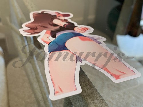 Pokemon - Anime - Hilda Touko Custom Sticker Decal Vinyl manga d.
