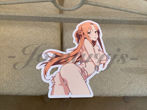 Sword Art Online - Anime- Asuna Yuuki d. Bikini Sun Fun Sticker Vinyl Decal SAO